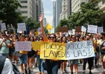 manifestação de professores