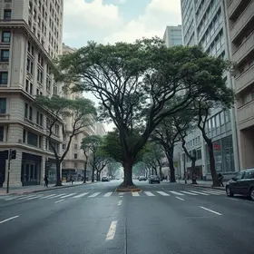 árvores na Avenida Paulista