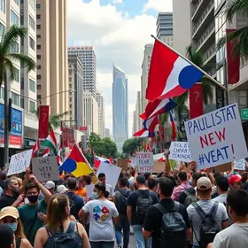 Direita ocupa a Paulista no 1º de Maio