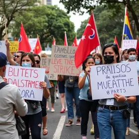 professores em greve