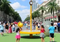 Avenida Paulista com crianças