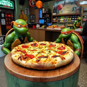 pizzaria das Tartarugas Ninja