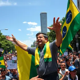 ato grandioso na Avenida Paulista