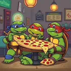 Pizzaria das Tartarugas Ninja