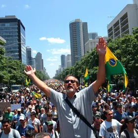 manifestação de Flávio Bolsonaro