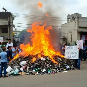 incineração de lixo em Perus