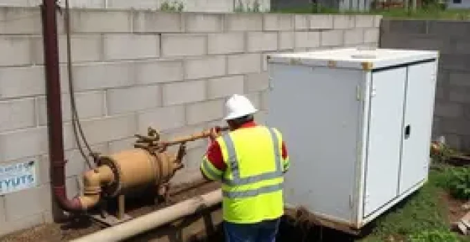 manutenção emergencial emissário de esgoto