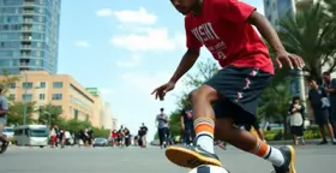 vivência de futebol de rua